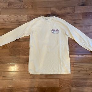 distressed long sleeve top